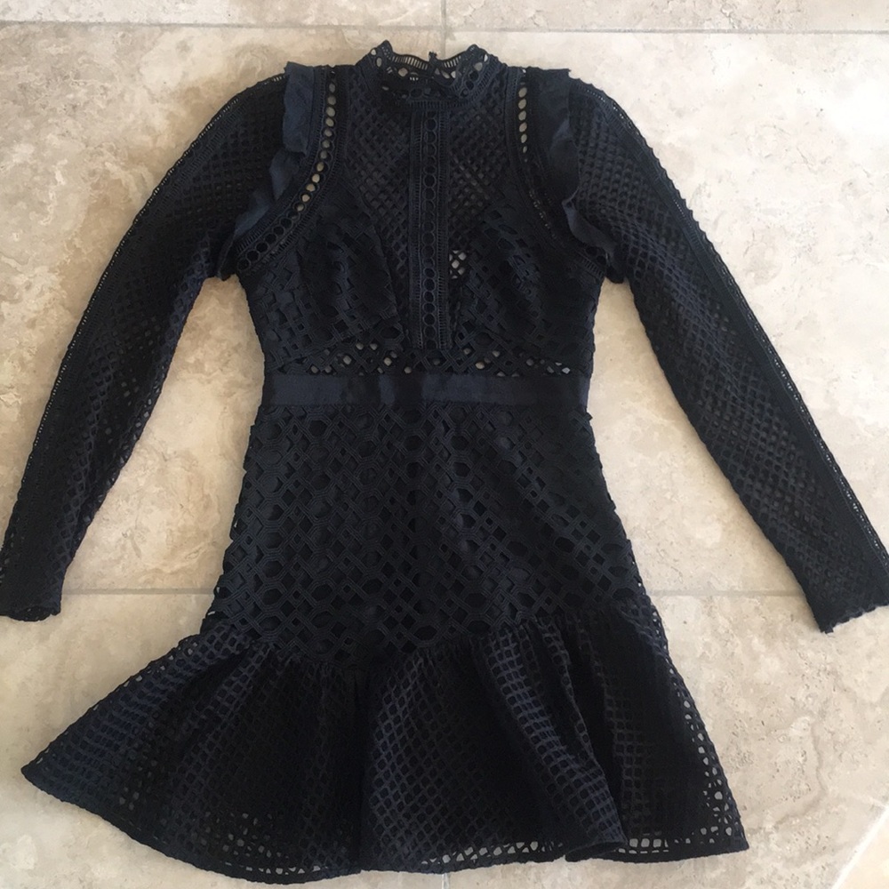 Self portrait black dress UK size 8 US size 4